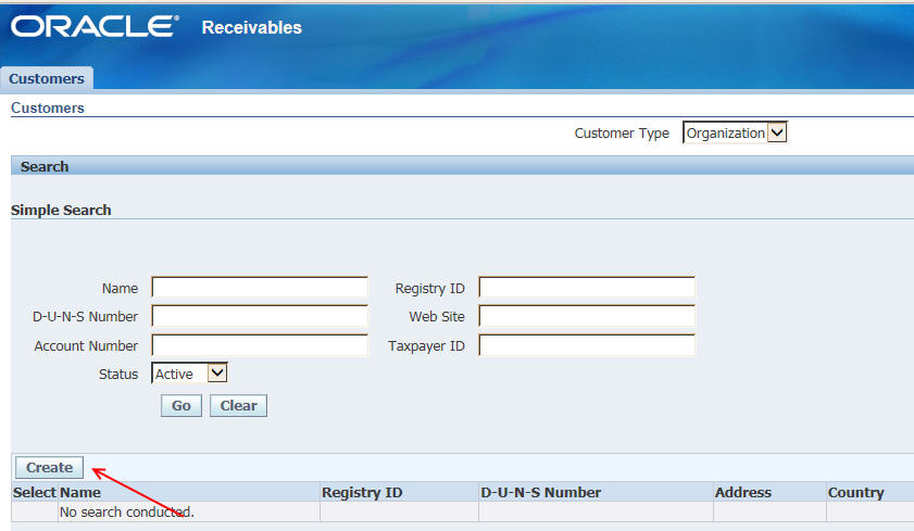 Data Loader For Creating Or Updating Customers In Oracle R12