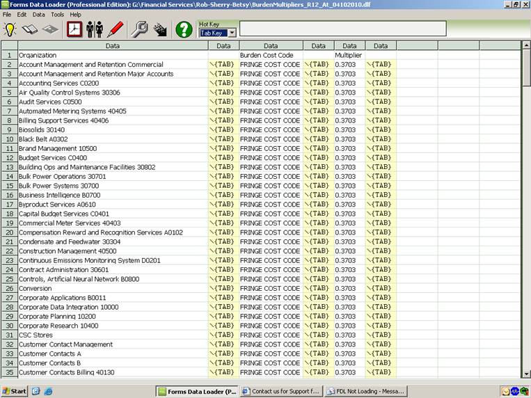 fdl sample sheet