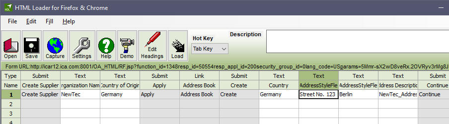 dataloader sheet after delete column