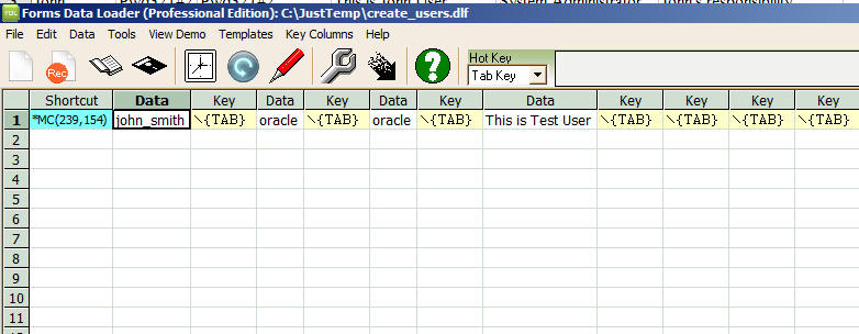 Data Loader sheet